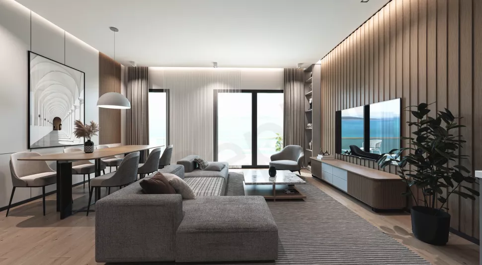 Bodrum'da Denize Sıfır Lüks Daire - Vatandaşlık ve Krediye Uygun