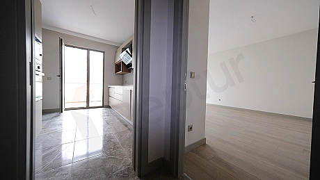 Modern mutfak iç mekanı.