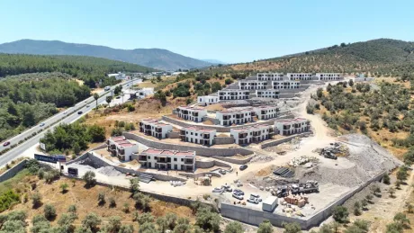 Bodrum'da Satılık 1+1 Daire - Vatandaşlığa Uygun Havuzlu Yeni Proje