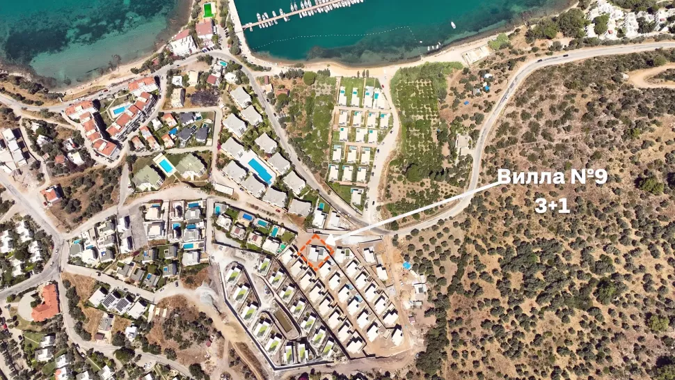 Bodrum Denize Sıfır Satılık Villa - Özel Plajlı ve Vatandaşlığa Uygun