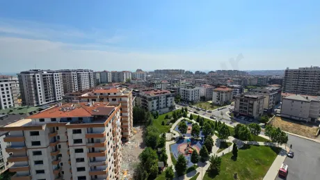 İstanbul Beylikdüzü'nde geniş açılı panoramik şehir manzarası.