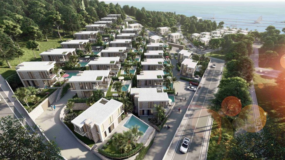 Bodrum'da cazip deniz manzaralı villalar