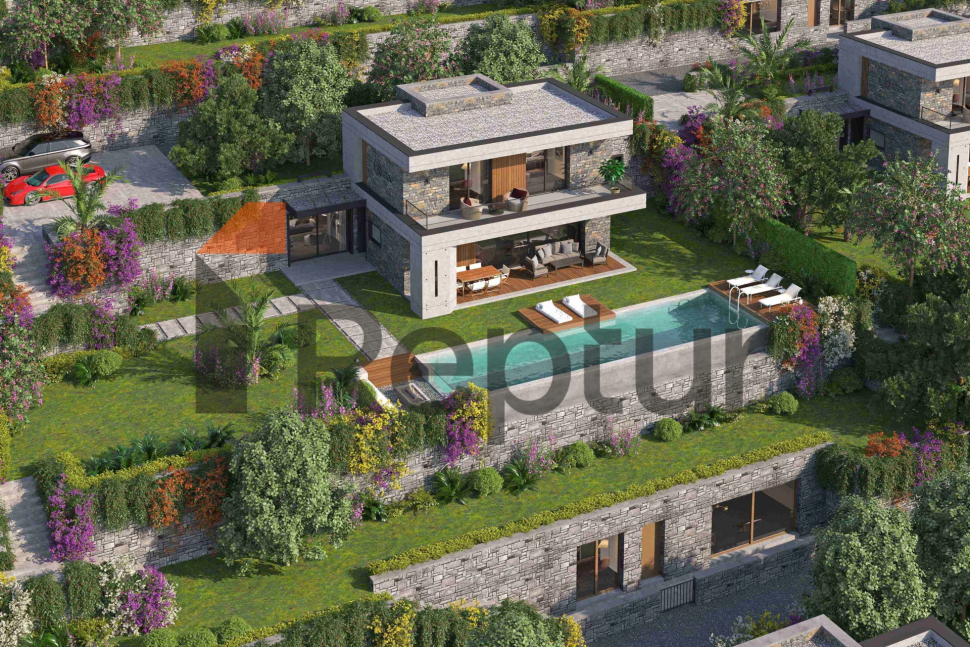 Reptur ajansından özel havuzlu ve Ege Denizi manzaralı villa projesi