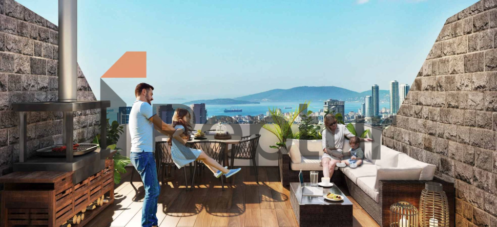 Yeşil alanın merkezinde aile konseptli proje