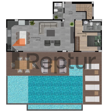 Bodrum'da Satılık Havuzlu Villa - 7/24 Güvenlikli ve Lüks Yaşam
