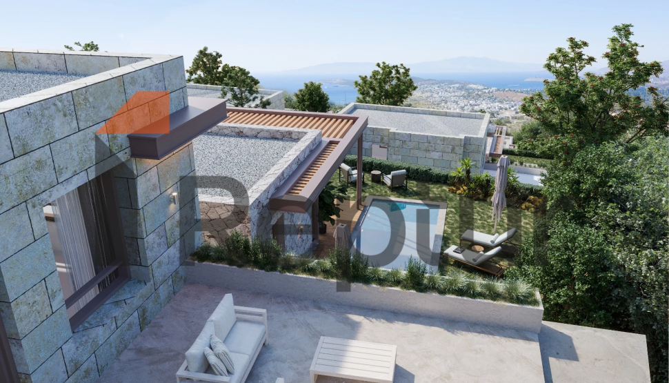 Bodrum'un kalbinde muhteşem panoramik manzaralı villa ve rezidans projesi
