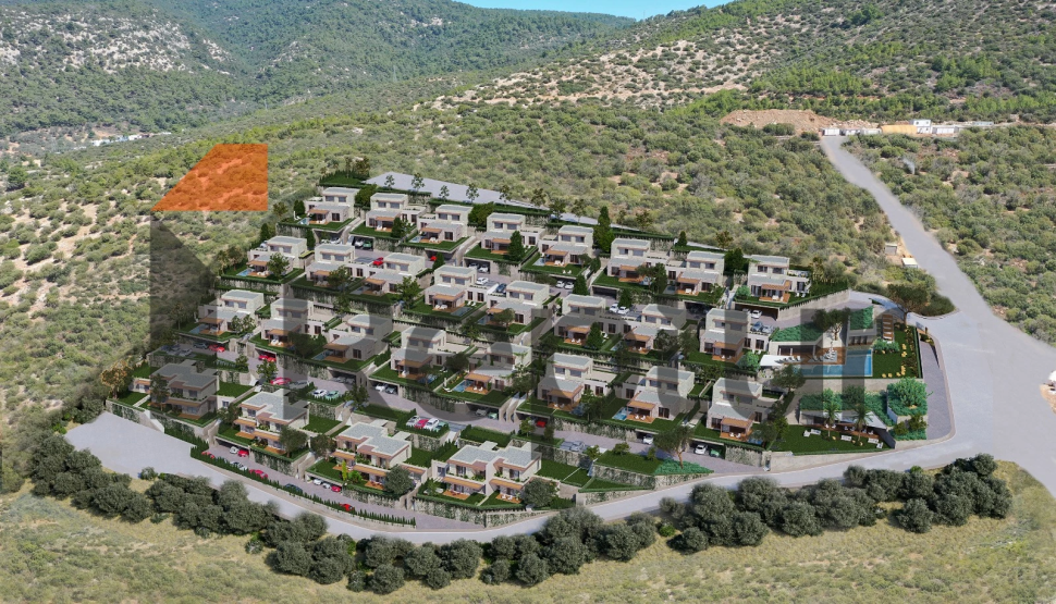 Bodrum'un kalbinde muhteşem panoramik manzaralı villa ve rezidans projesi